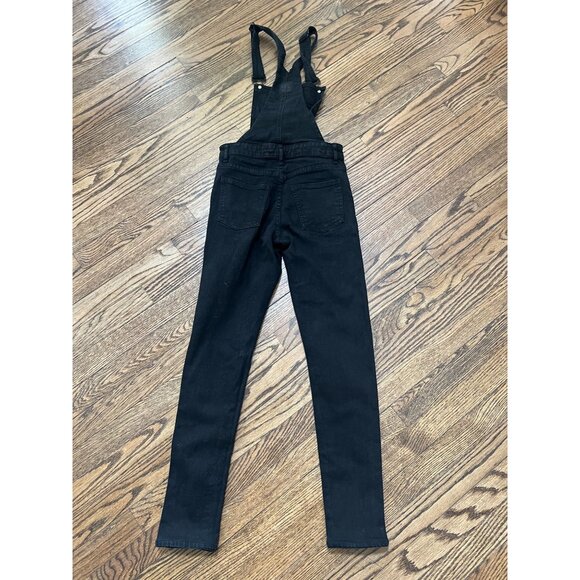CHEAP MONDAY Dungaree Spray Denim Overalls Black Size XS - Picture 6 of 6